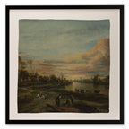 Aert van der Neer’s Landscape at Sunset, ca. 1650s