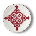 Oxblood Arabesque Porcelain Plate