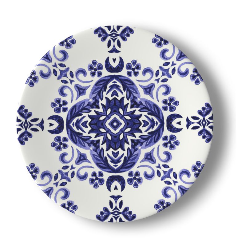 Indigo Arabesque Porcelain Plate