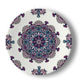 Midnight Bloom Mandala Porcelain Plate