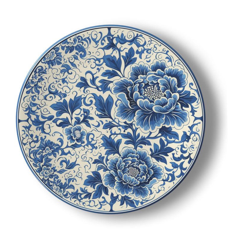 Blue Blossom Elegance Plate