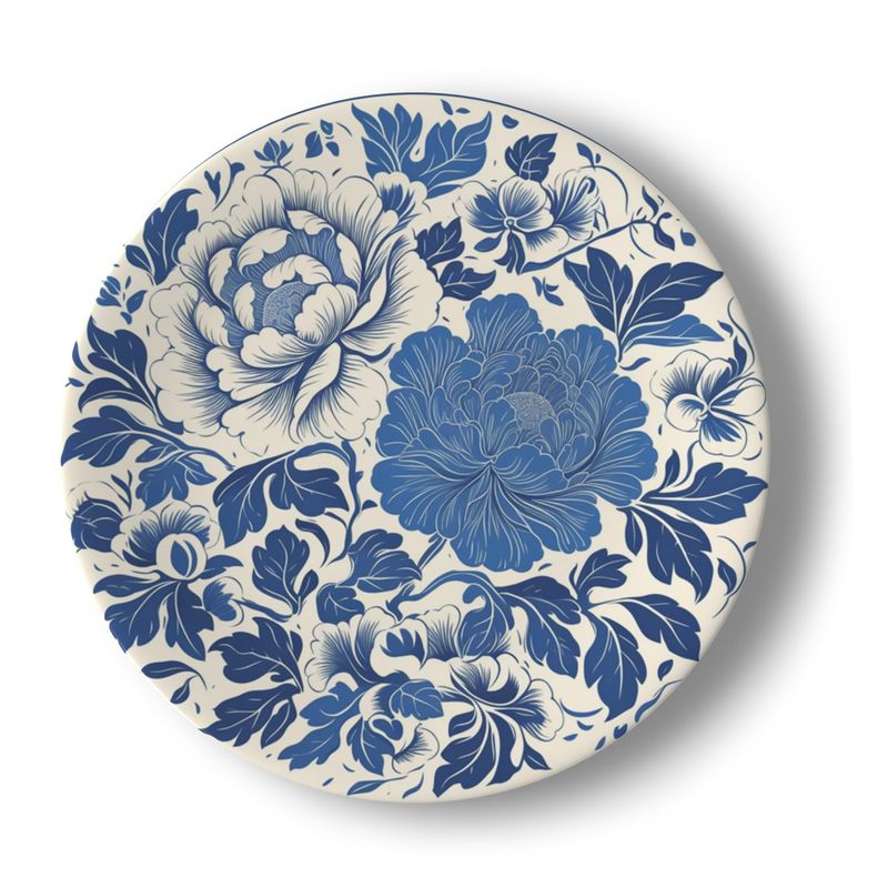 Blue Peony Harmony Plate