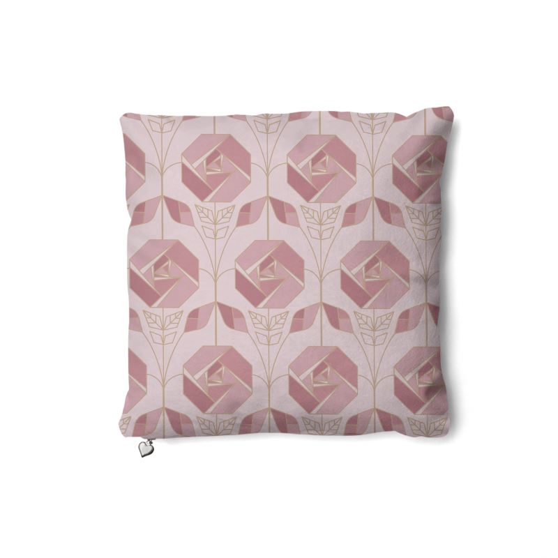 Blush Geo-Floral Pillow