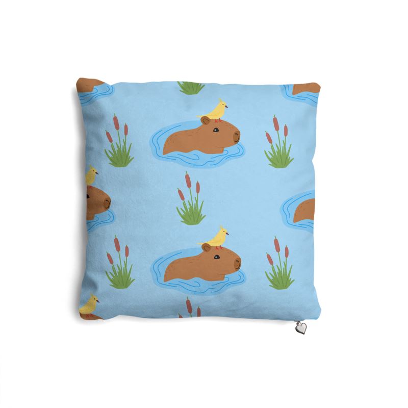 Capybara Meadow Cushion