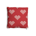 Scarlet Heart Knit Cushion
