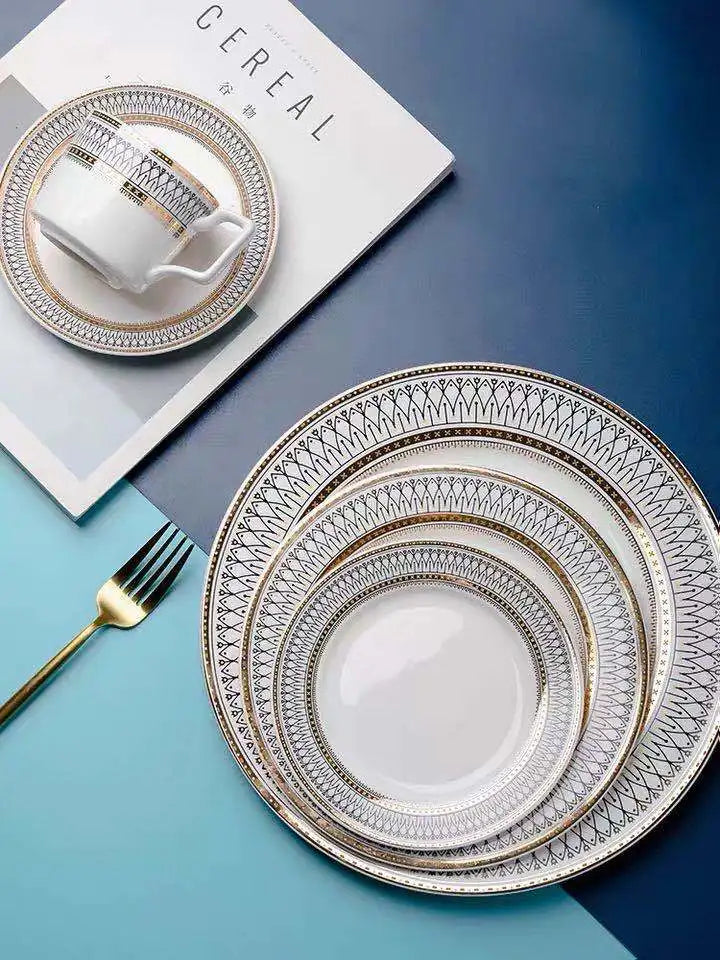 Imperial Elegance Fine Porcelain Dinnerware Set