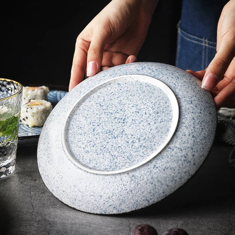 Aegean Wave Ceramic Plate Set