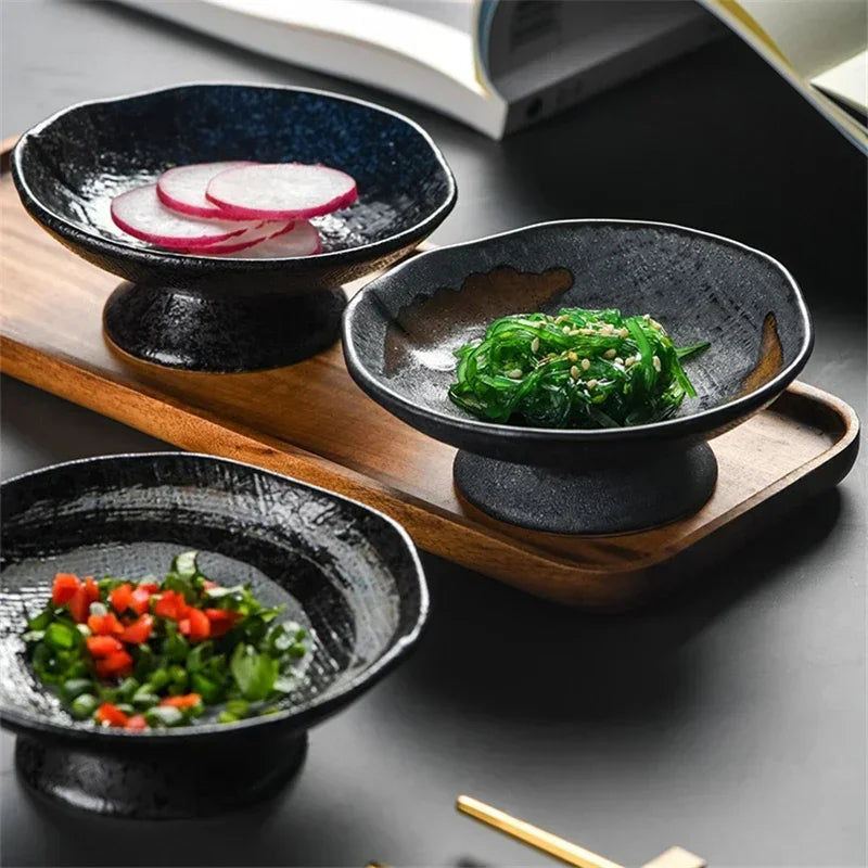 Artisan Pedestal Ceramic Bowls