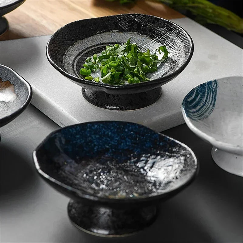 Artisan Pedestal Ceramic Bowls
