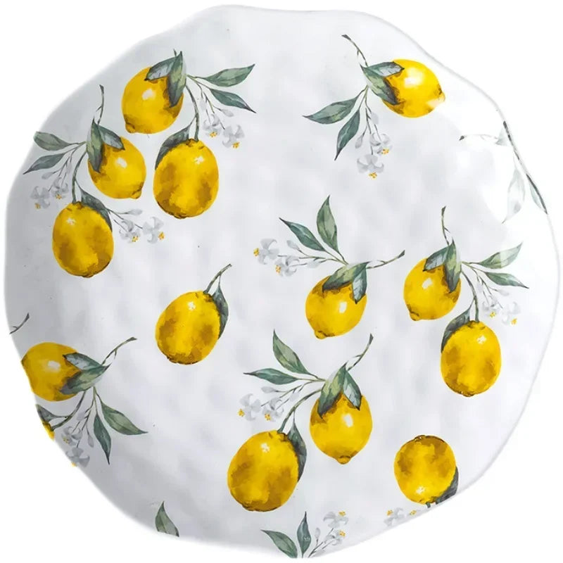 Amalfi Lemon Stoneware Plate Set