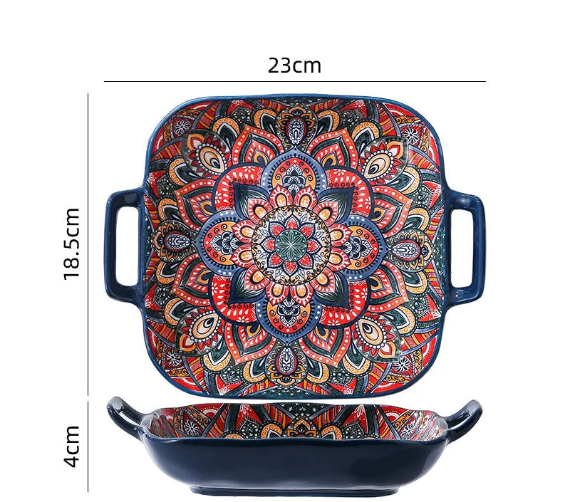 Moroccan Radiance Ceramic Dinnerware Set