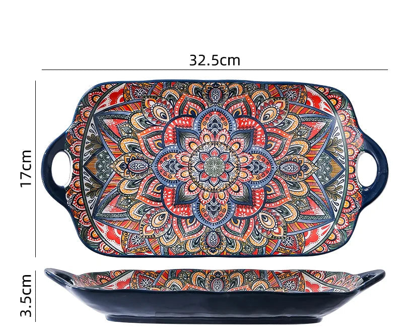 Moroccan Radiance Ceramic Dinnerware Set