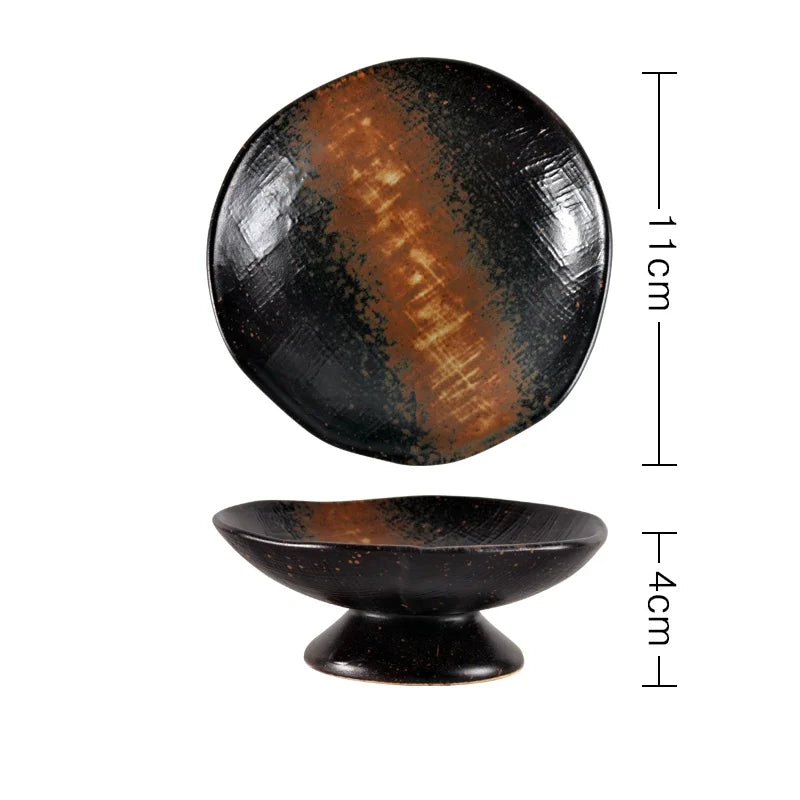 Artisan Pedestal Ceramic Bowls