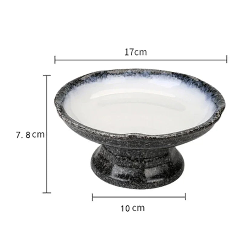 Artisan Pedestal Ceramic Bowls