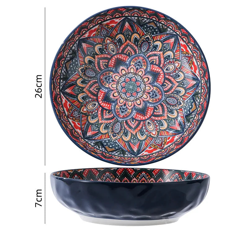 Moroccan Radiance Ceramic Dinnerware Set