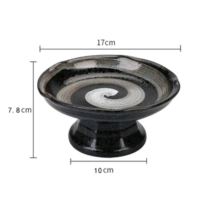 Artisan Pedestal Ceramic Bowls