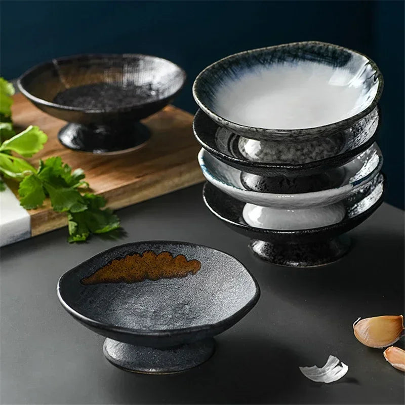 Artisan Pedestal Ceramic Bowls