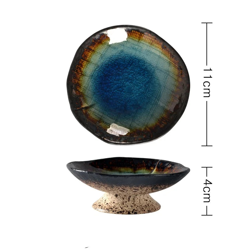 Artisan Pedestal Ceramic Bowls