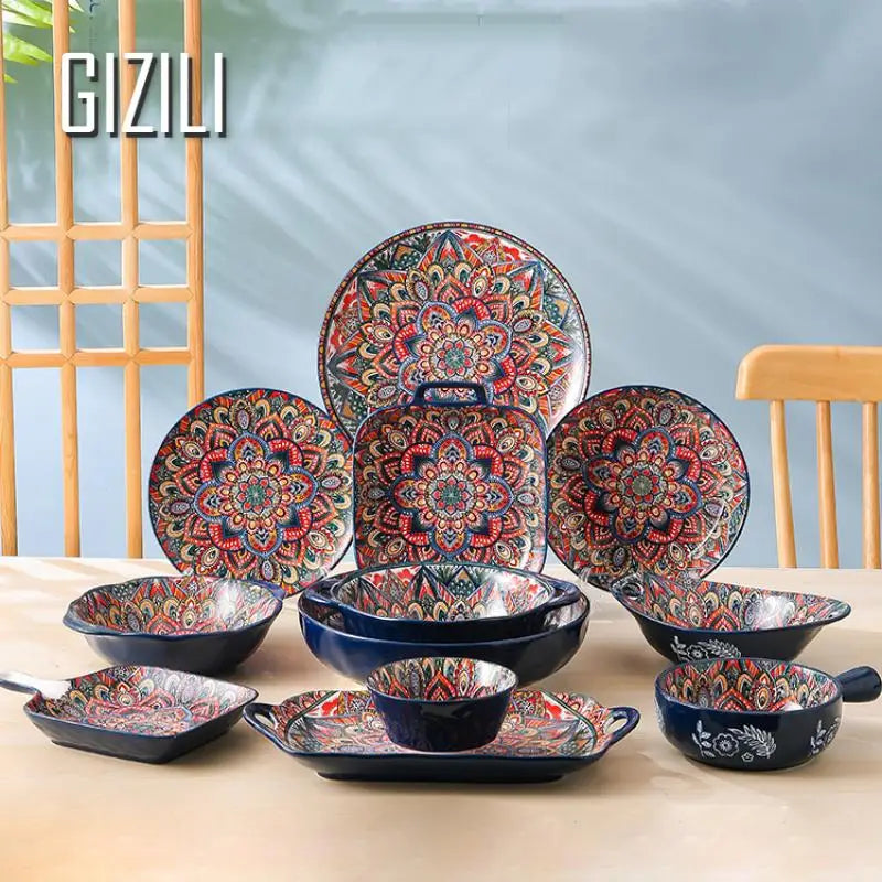Moroccan Radiance Ceramic Dinnerware Set