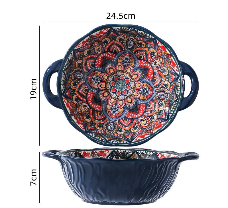 Moroccan Radiance Ceramic Dinnerware Set