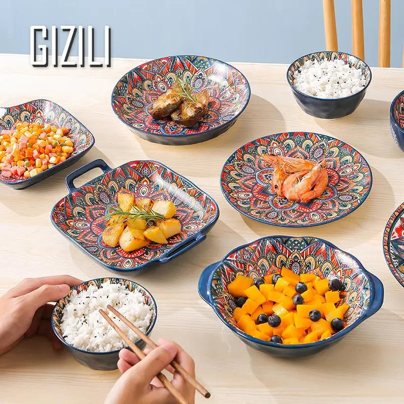 Moroccan Radiance Ceramic Dinnerware Set