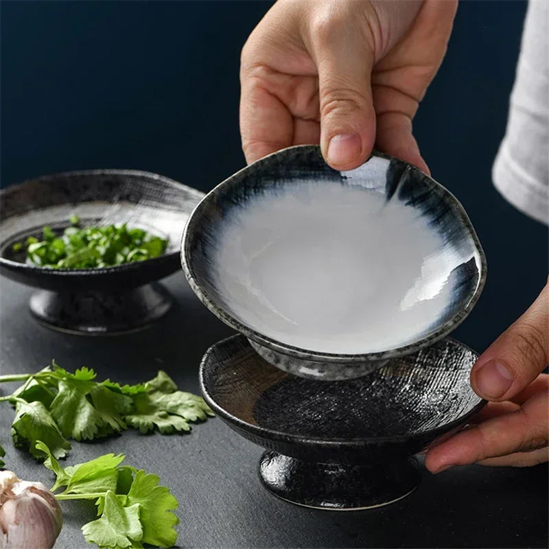 Artisan Pedestal Ceramic Bowls