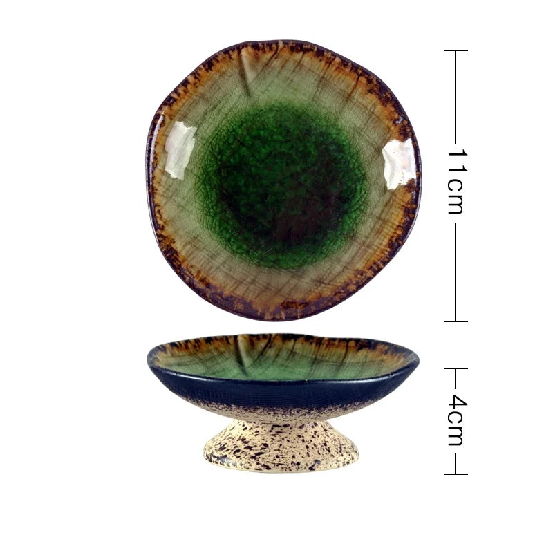Artisan Pedestal Ceramic Bowls